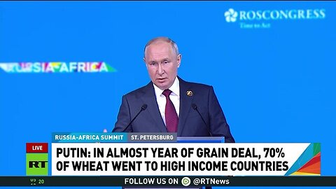 WE WILL DELIVER GRAIN TO POOREST AFRICAN COUNTRIES FREE OF CHARGE – PUTIN