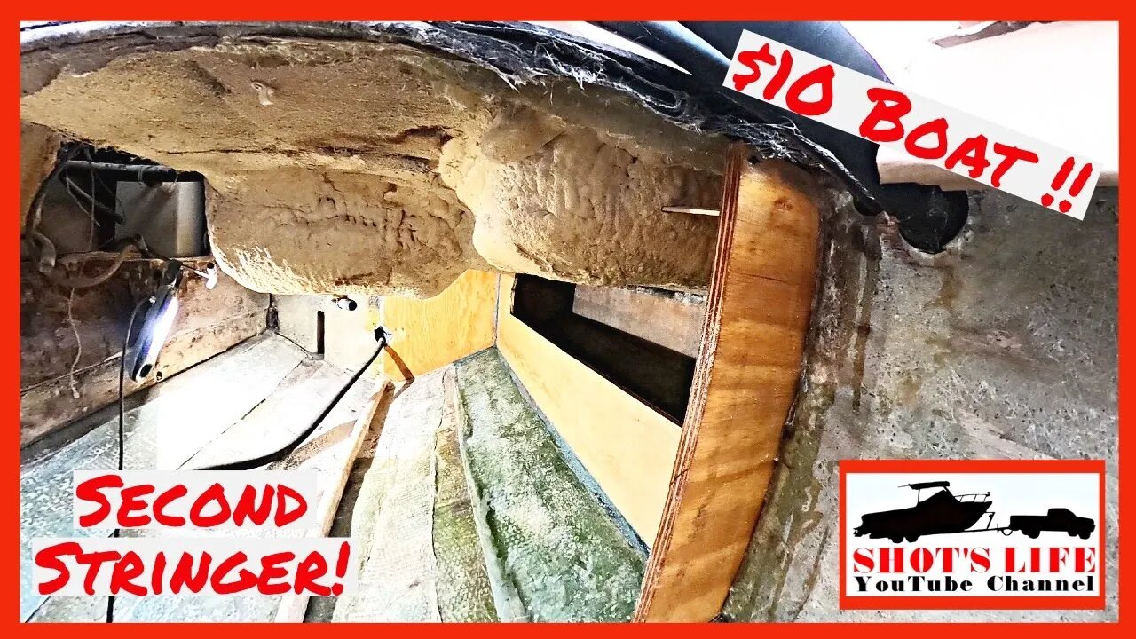 $10 Boat - Installing the Second Stringer! | EPS 27 | Shots Life