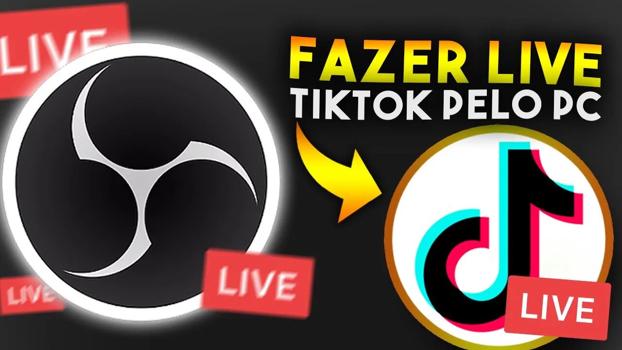 Como FAZER LIVE no TIKTOK pelo OBS STUDIO