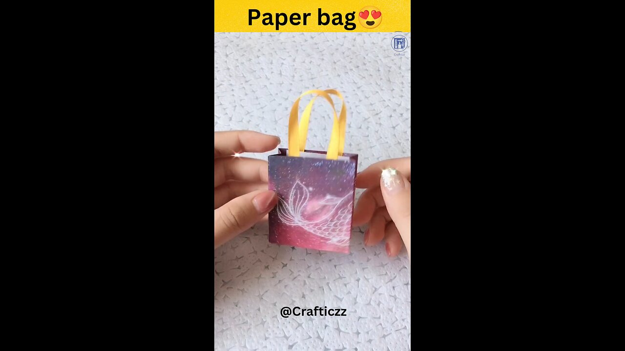 crazy paper bag #craft #papercraft #handmade #artist #tutorial #crafts #art #shorts