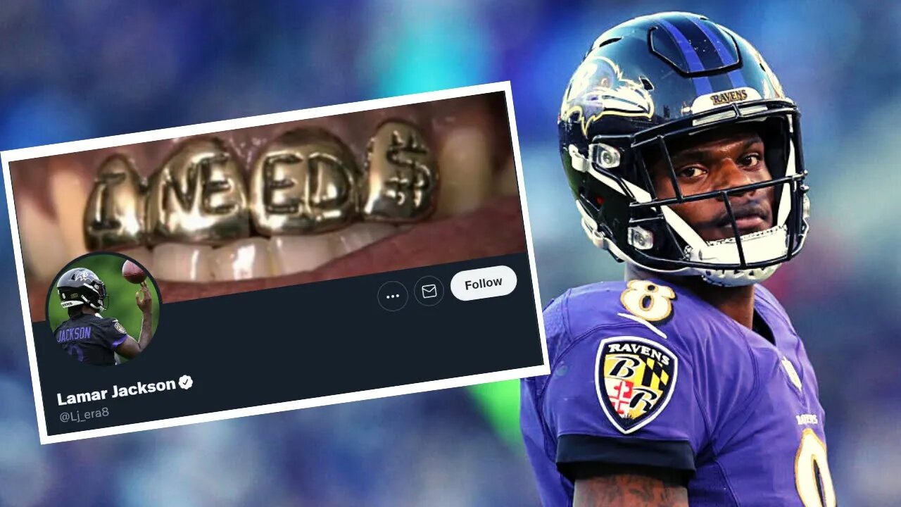 Lamar Jackson Posts "I Need Money" Picture To Twitter During Contract Dispute With Baltimore Ravens