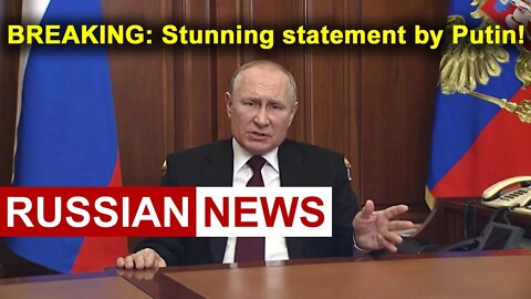 Statement by Putin! RUSSIA recognized the independence of the Donetsk and Lugansk Republics. Ukraine