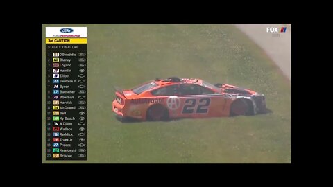 Joey Logano: Yup, I'm Flying Through The Air. This Is Not Good. (42521B)