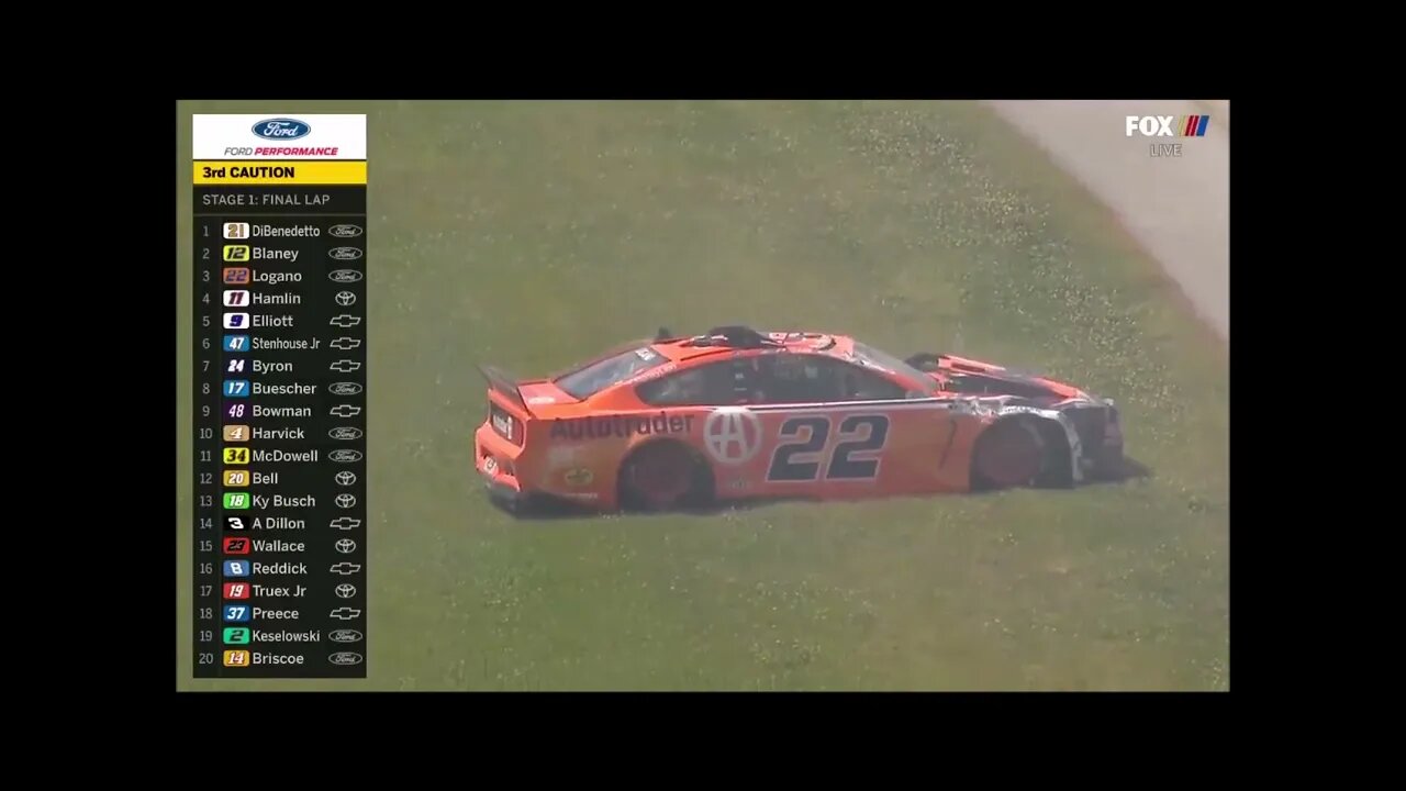 Joey Logano: Yup, I'm Flying Through The Air. This Is Not Good. (42521B)