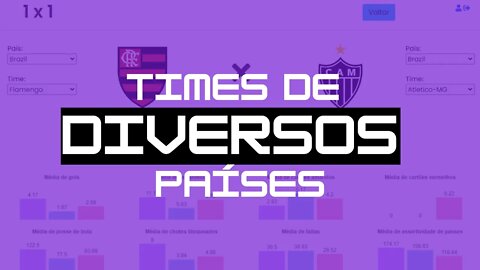 APOSTAS ESPORTIVAS | Estatísticas atualizadas de times do MUNDO TODO! (simule qualquer confronto)