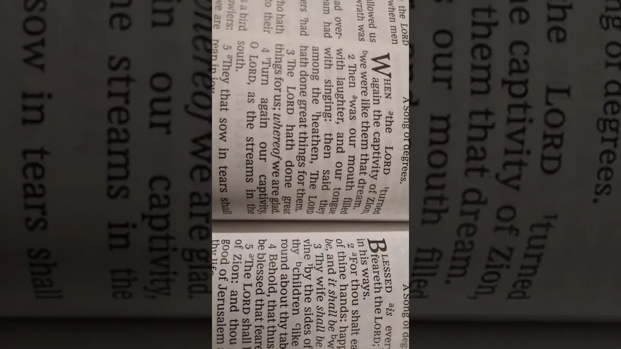 Psalm 126 KJV (take 7.Feb.2022)