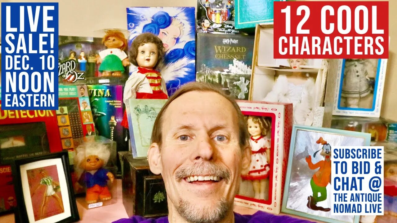 12 COOL CHARACTERS! | VINTAGE LIVE SALE | COLLECTIBLES & TOYS