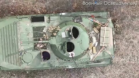 Destruction of the Ukrainian BRM 1K using a drone