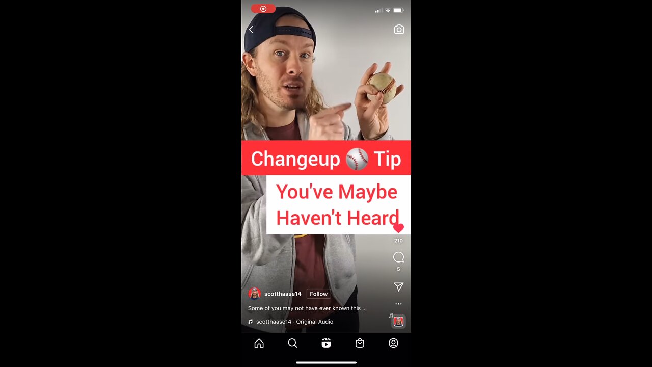 Change up top - circle change up