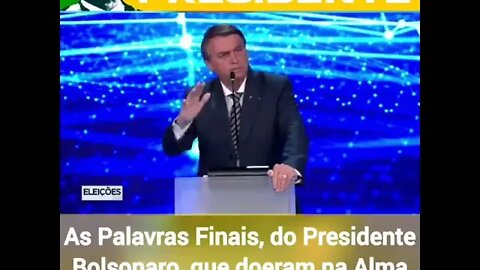 palavras final do presidente bolsonaro