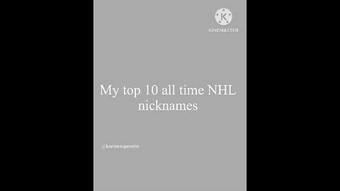 My top 10 NHL nicknames