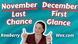 November Last Chance, December First Glance!