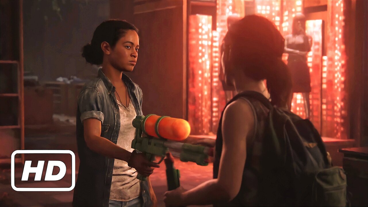 Last of Us: Ellie and Riley - Water Gun FIGHT (Left Behind DLC)