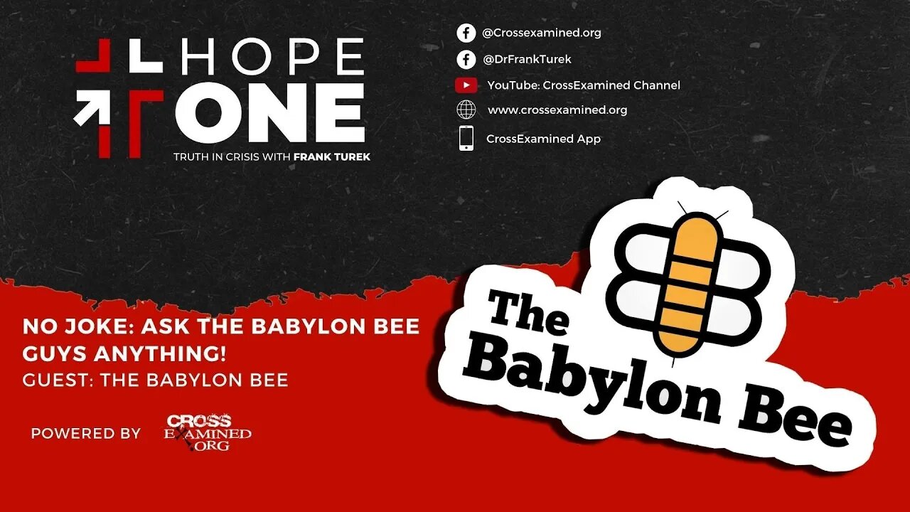 S2E7: NO JOKE! Ask The Babylon Bee guys ANYTHING! w/ The Babylon Bee