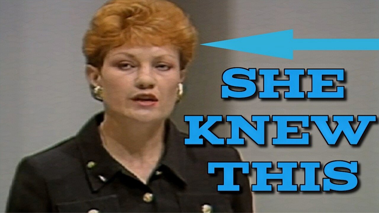 Pauline Hanson said this in 1996