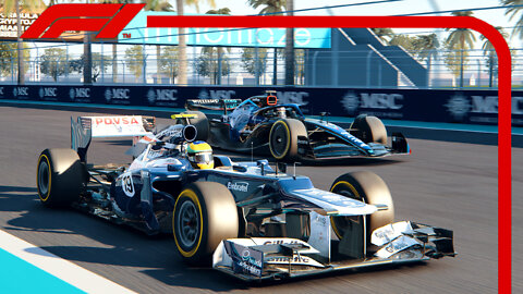 F1 2022 (FW44) vs F1 2012 (FW34) - Williams Racing | Miami GP | Assetto Corsa