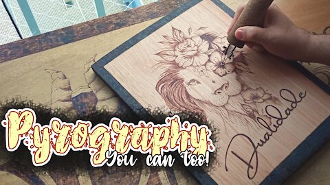 Pyrography Lion - You Can Too !