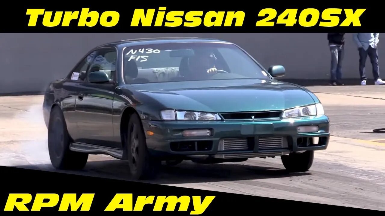 11 Second Turbo Nissan 240SX Drag Racing