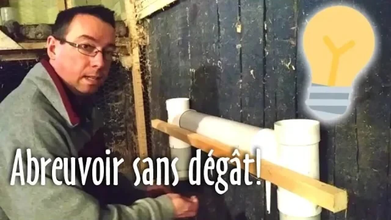 🐔 Un ABREUVOIR AUTOMATIQUE pour POULES et SANS DÉGÂT! #DIY #130