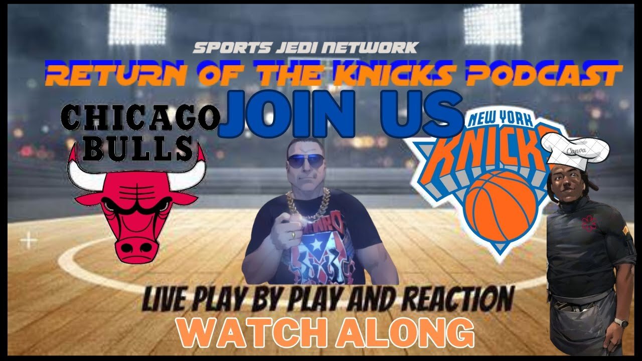 🏀WATCH ALONG & REACT WITH US NBA KNICKS VS BULLS LIVE WHO WILL WIN?