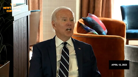 Biden while his handlers force the press out of the room: "I said I'm going to listen."