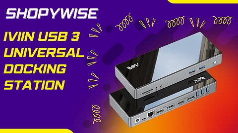 IVIIN USB 3 Universal Docking Station