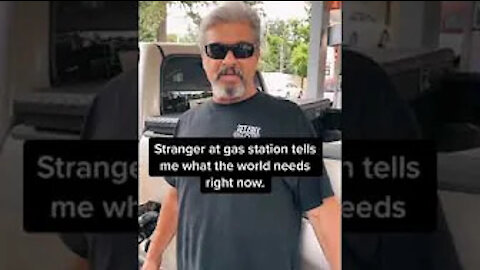I asked a stranger what the world needs right now... he spoke facts. 🔥