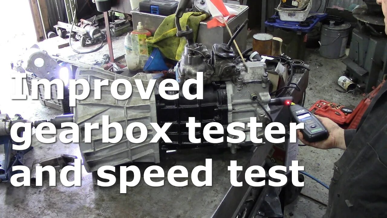 Improved gearbox tester and speed test