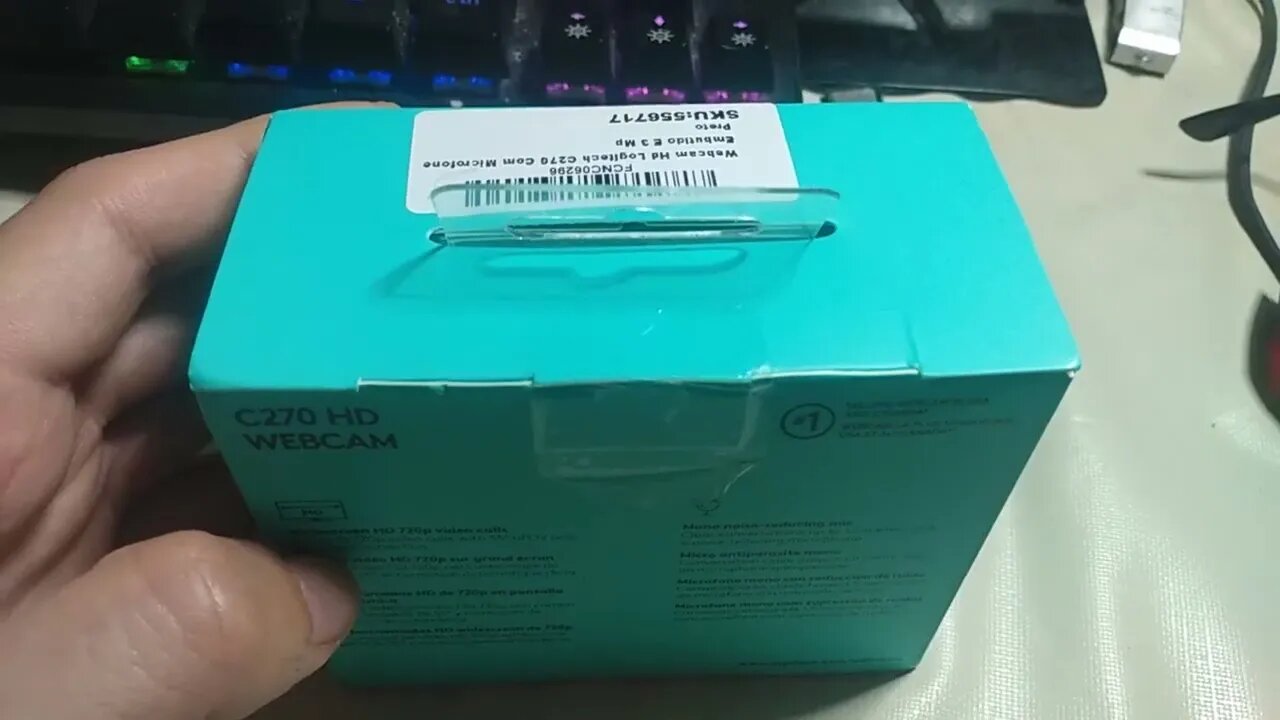 Unboxing Logitech c270 HD