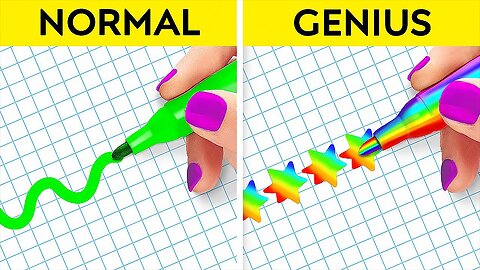 COOL SCHOOL HACKS TO MAKE YOUR LIFE EASIER | 5 minute crafts