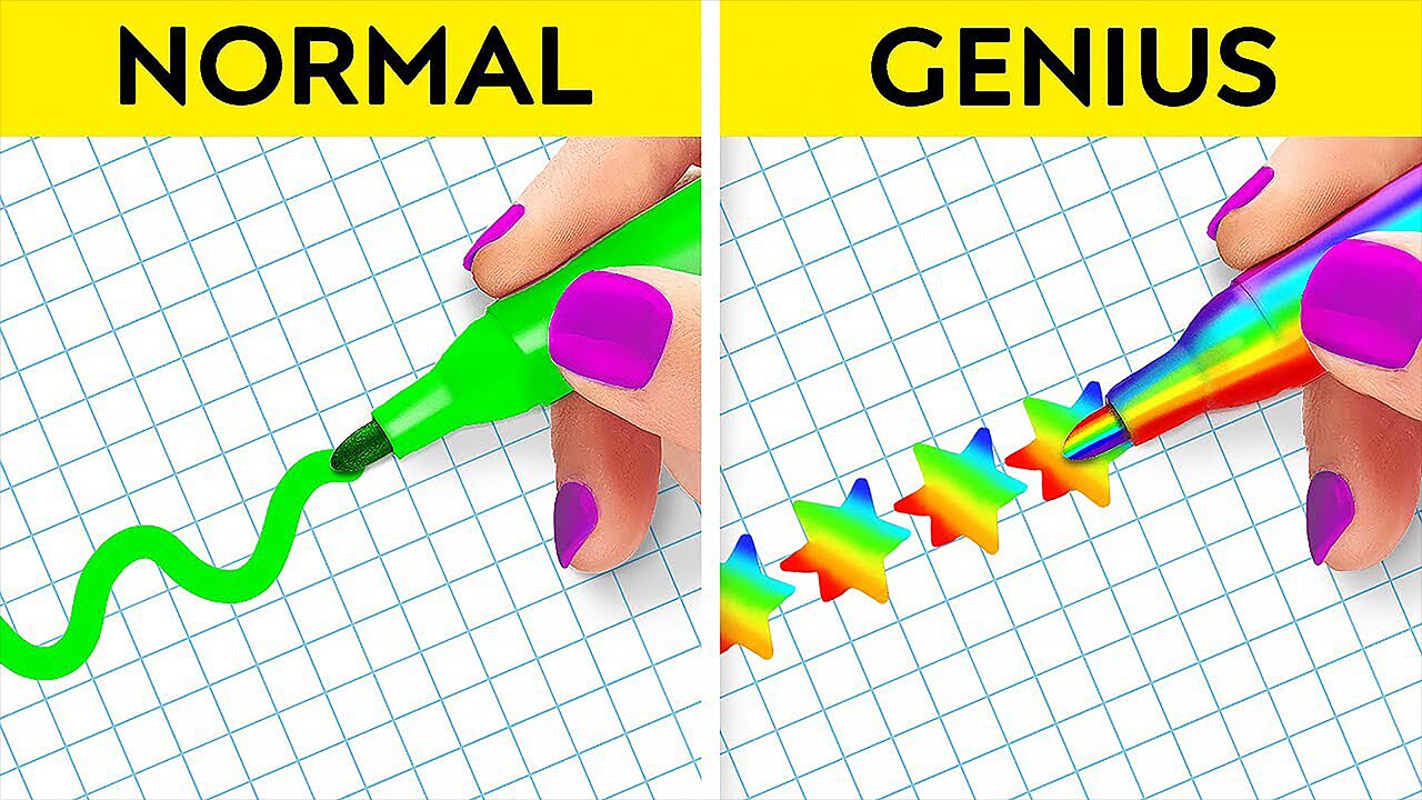 COOL SCHOOL HACKS TO MAKE YOUR LIFE EASIER | 5 minute crafts