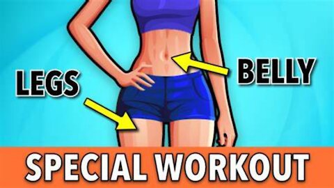 3IN1 SPECIAL WORKOUT FOR WOMEN Belly and Thigh Fat Burning Exercises at Home