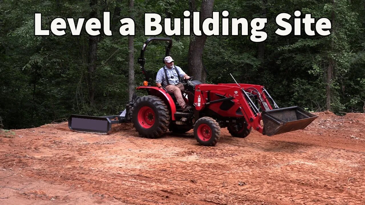 Cabin Build Part 6 - Final Grade Work on the Building Site