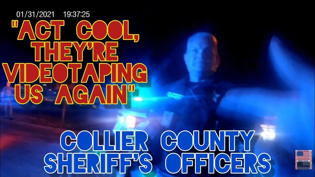 5 Detained. 4 Cuffed. 2 In Back Seat. #CopWatch. Naples. Florida. Collier County.