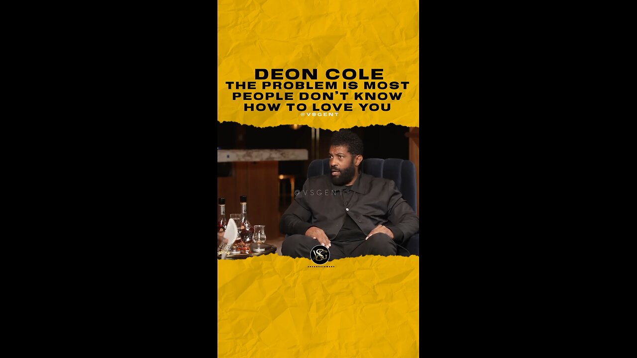 @deoncole The problem is most people don’t know how to love you