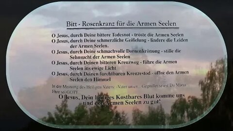 Bittrosenkranz für die Armen Seelen