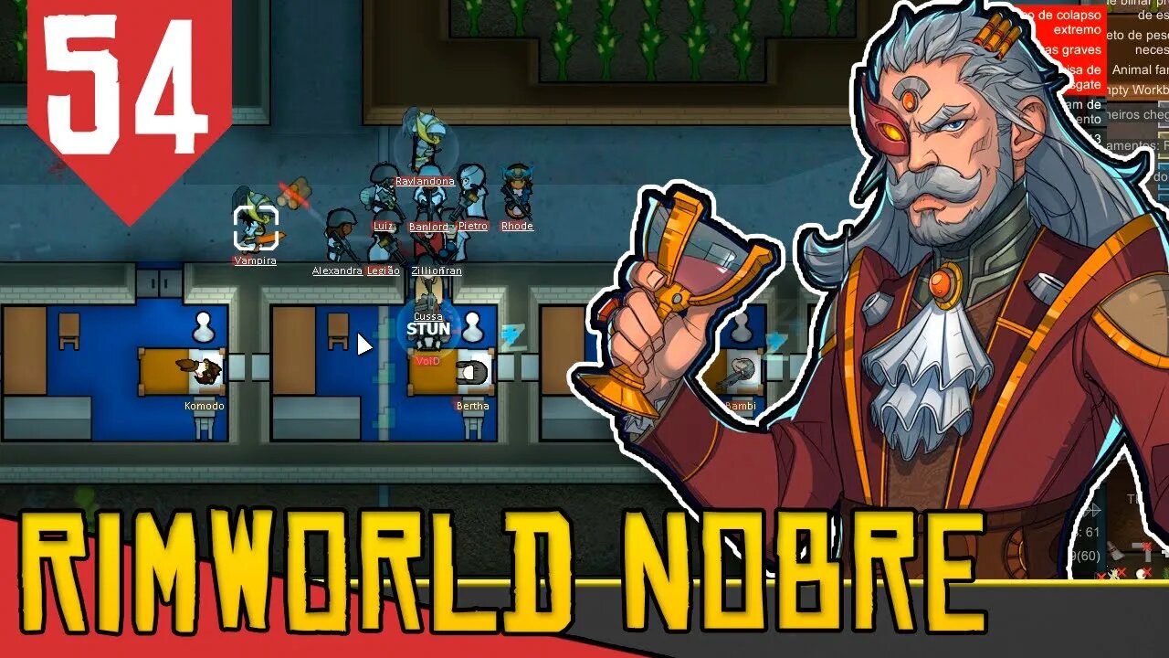 Como Matar seus Amigos - Rimworld Royalty Base Aberta #54 [Gameplay Português PT-BR]