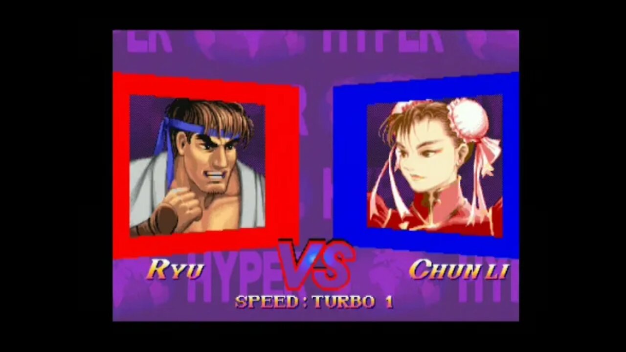 Hyper Street Fighter 2 AI Nerf (PS2) - Ryu (Champ/Dash) - Hardest - No Continues