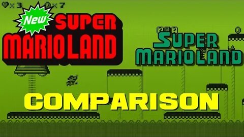 New Super Mario Land and Super Mario Land comparison 😎Benjamillion