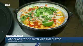 Creating the Elote Mac at the "Mac Shack" on Brady Street