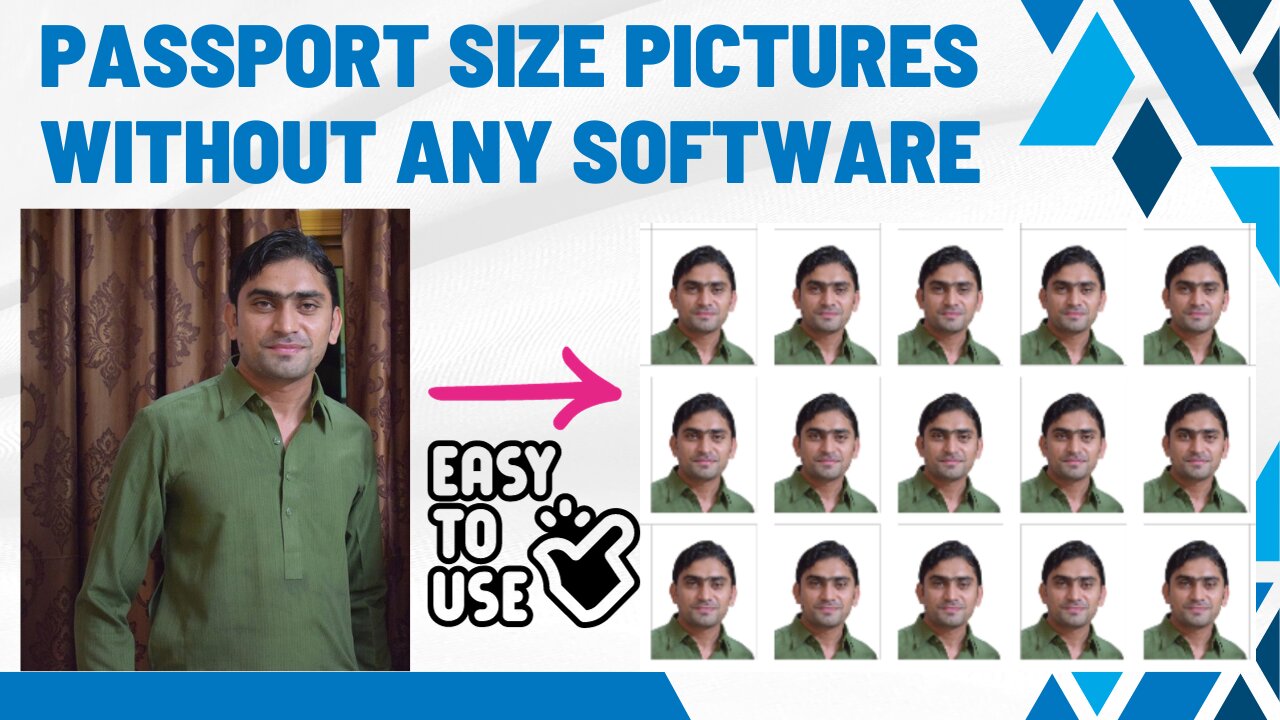 Passport Size Photo Kese Banaye | Cutout Pro Passport Photo Maker | Easy Tutorial