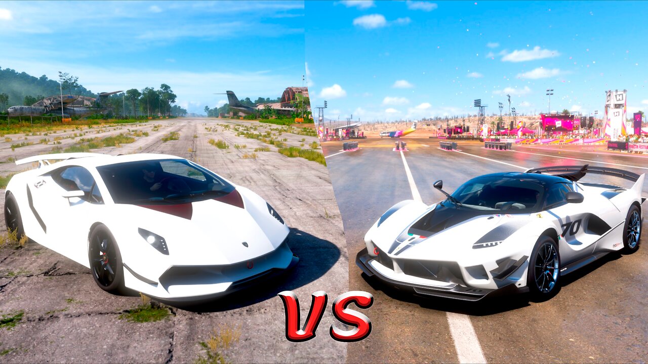 Lamborghini Sesto Elemento vs Ferrari FXX-K EVO | Forza Horizon 5