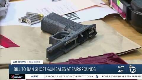 Bill to ban ghost gun sales at Del Mar Fairgrounds