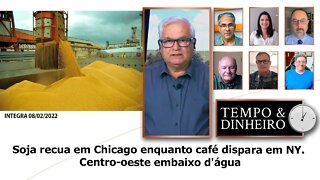 Soja recua em Chicago enquanto café dispara em NY. Centro-oeste embaixo d'água