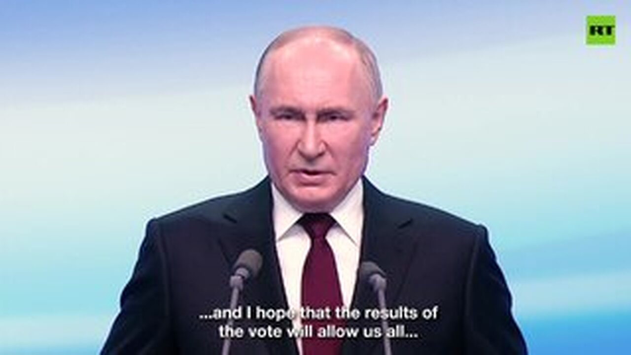Putin thanks Russian people for election victory