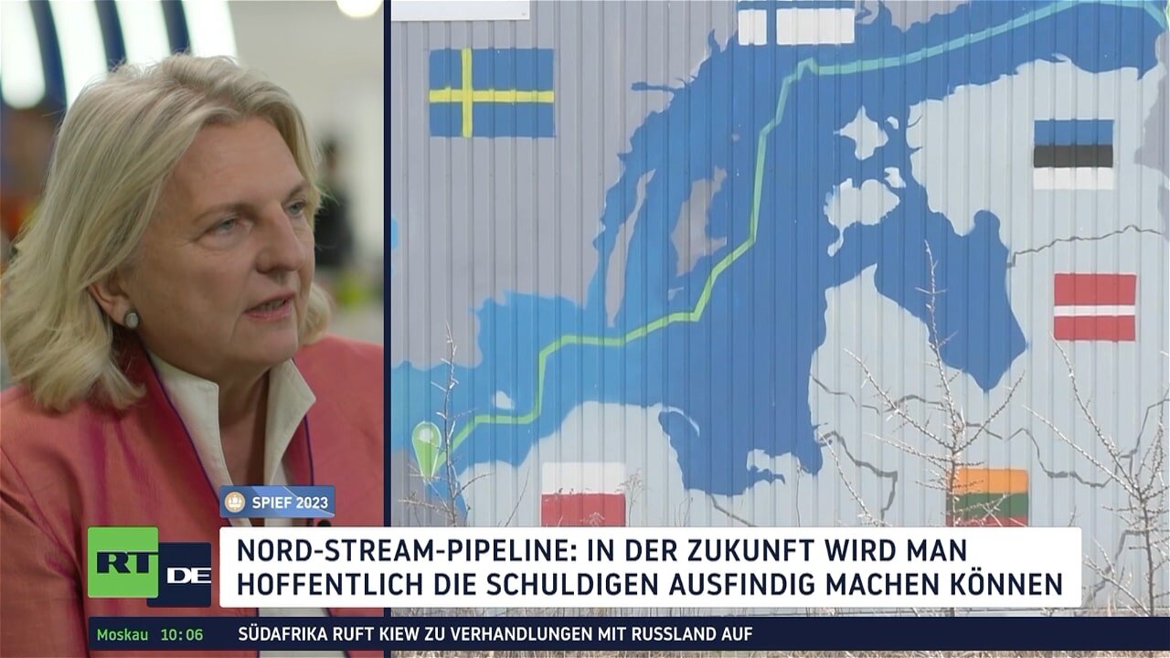 Kneissl zu Nord-Stream: “In der Zukunft wird man hoffentlich die Schuldigen ausfindig machen können”