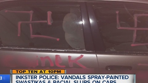 Racial vandalism in Inkster