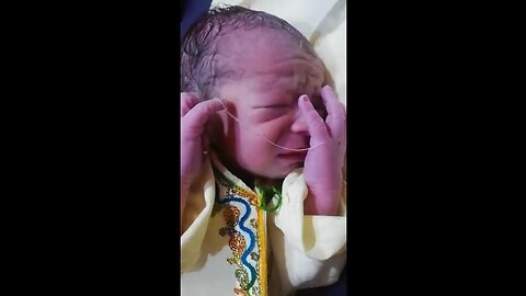 Cute baby after birth