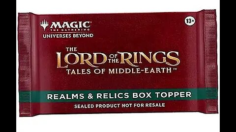MTG: Lord Of The Rings draft booster box opening