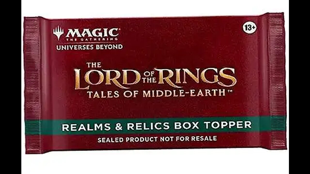 MTG: Lord Of The Rings draft booster box opening